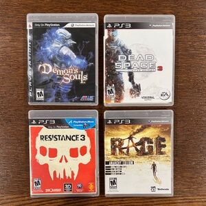 Sony PS3 Game Set - Blue, Red, White, Brown Covers